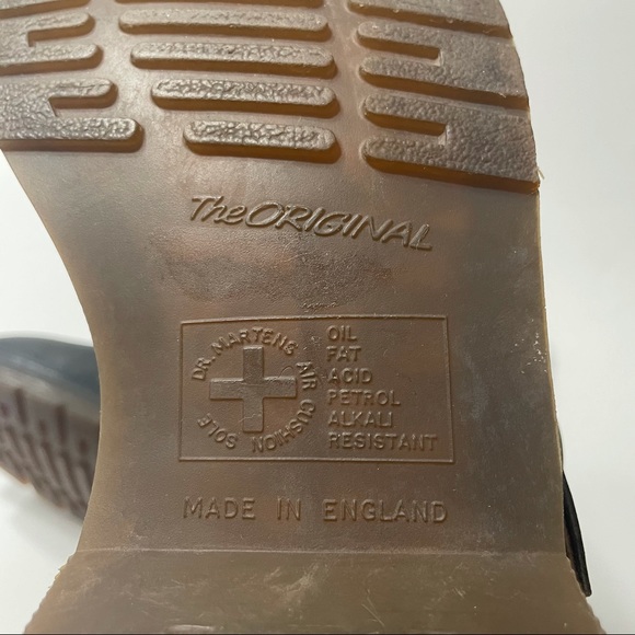 Rare Vintage Dr. Martens Motorcycle Boots Buckles Made in England 5 Black - Picture 11 of 15